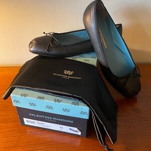 Rangoni "Barbie" black leather ballet flat, sz 11.5M